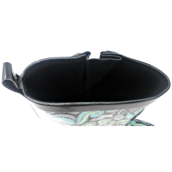 Women 11" Mid-Calf Rubber Rain Boots, Parsley Print Water Boots Wellies - Picture 5 of 5